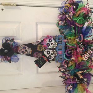 Day of the Dead/Halloween Wreath